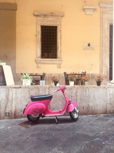 pink scooter