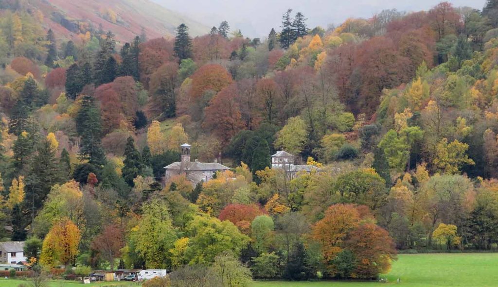 Patterdale Hall. Woodlands. The Lake District