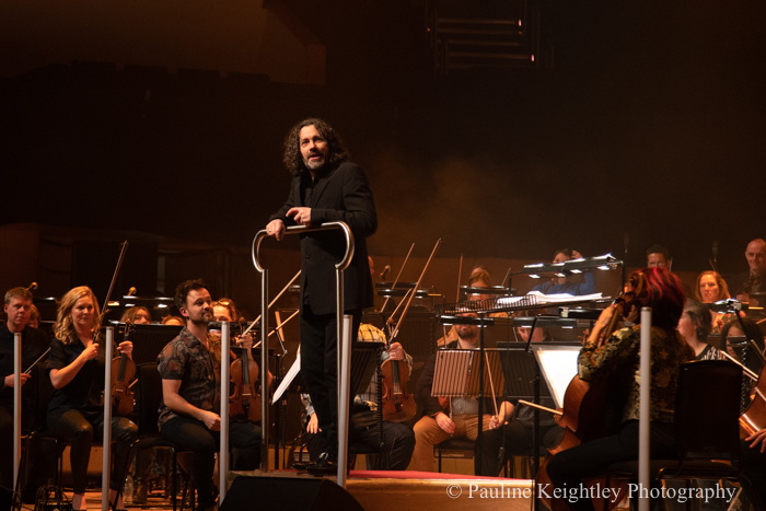 Glasgow, Scotland. Celtic Connections festival 2020. Grit Orchestra led by conductor Greg Lawson performed new compositions inspired by the Declaration of Arbroath and tracks from Martyn Bennets Grit album.