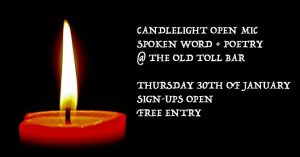 candle light open mic spoken word