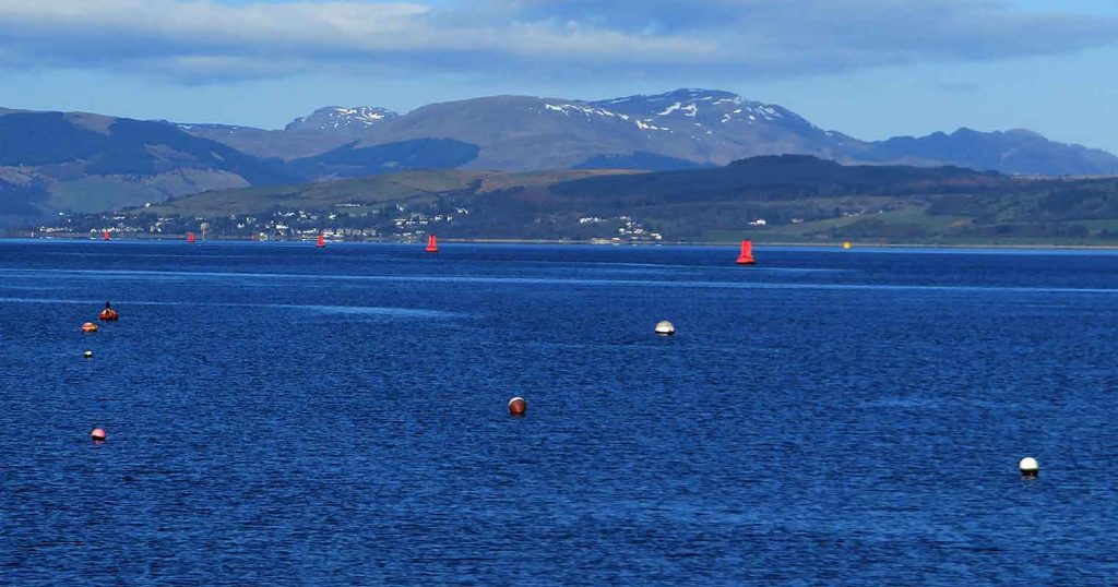 The North Clyde Estuary off Port Glasgow