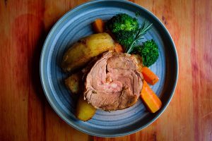 roast lamb dinner cottiers