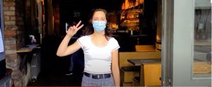 girl in mask mic clark