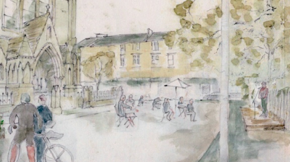 artists impression outdoor space