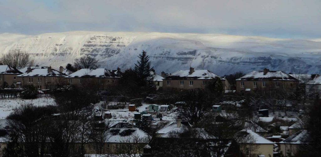 Cliffs of The Campsie Fells and Allotments