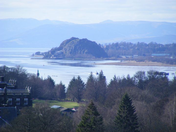 dumbarton castel from erskine bridge gordon mackay: