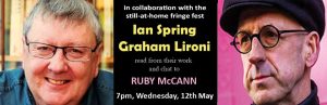 ruby mccann in convesation with graham leroni and ian spring