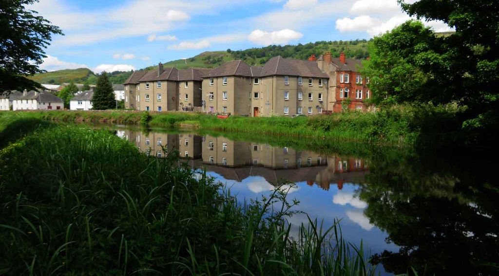 Canal Reflections Near Dalmuir