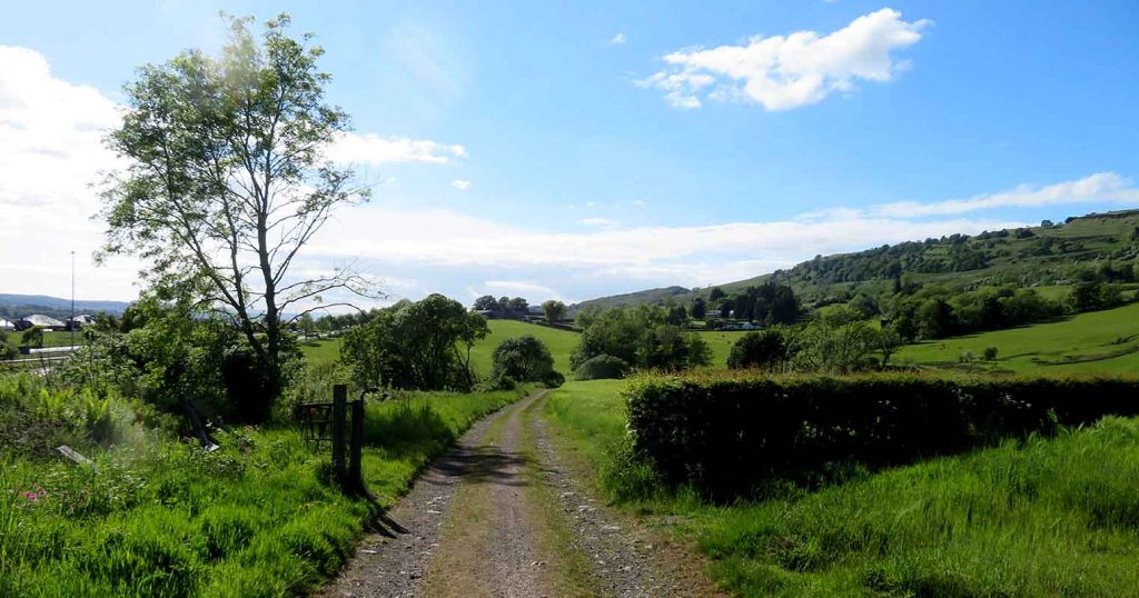 Track. Clyde Coastal Route. Passing the Kilpatrick Hills