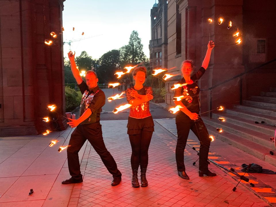 autumn solstice fire show