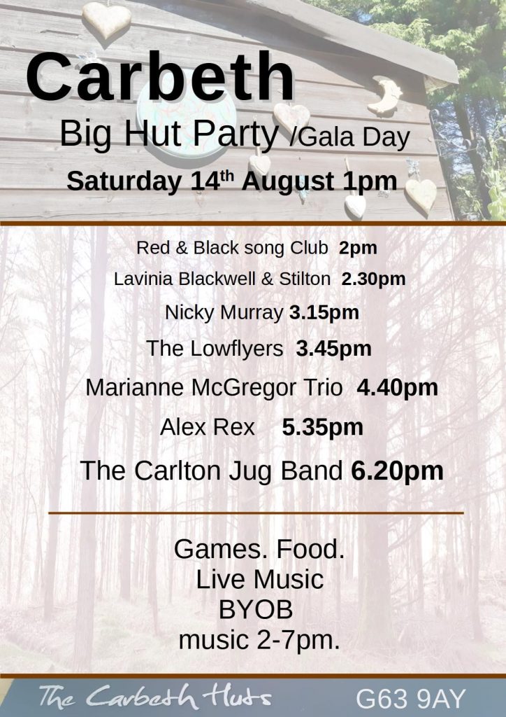 carbeth big hut party