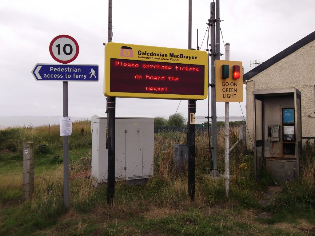ferry terminal on wy to gigha