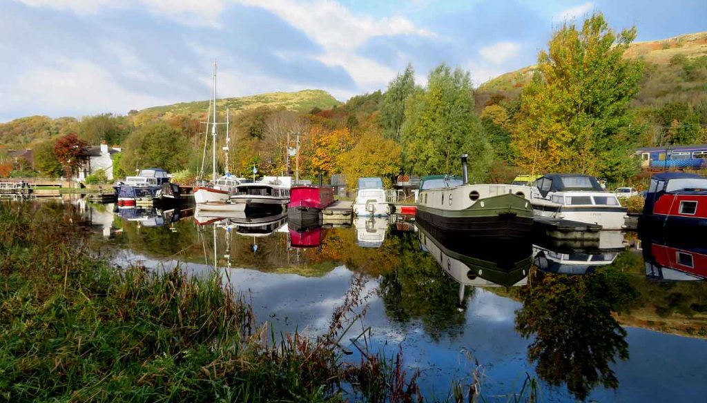 A Time for Reflection. Canal Boats at Bowling