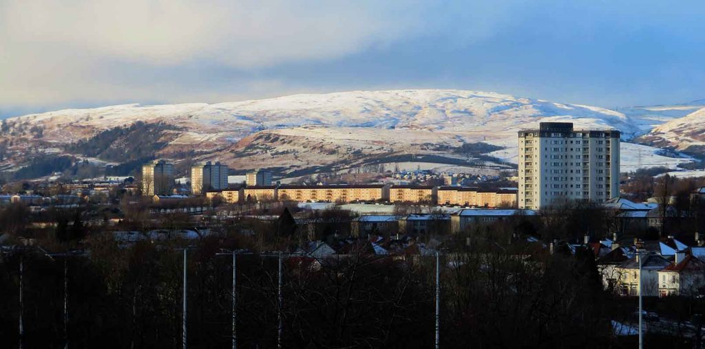 Drumchapel Tenements and Kilpatrick Hills