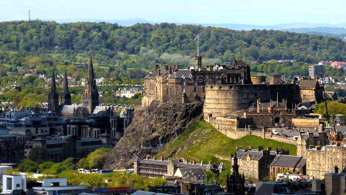 Edinburgh's Castle and Church Spires