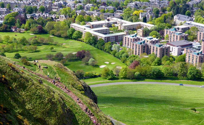 Steps on Arthur's Seat. Edinburgh