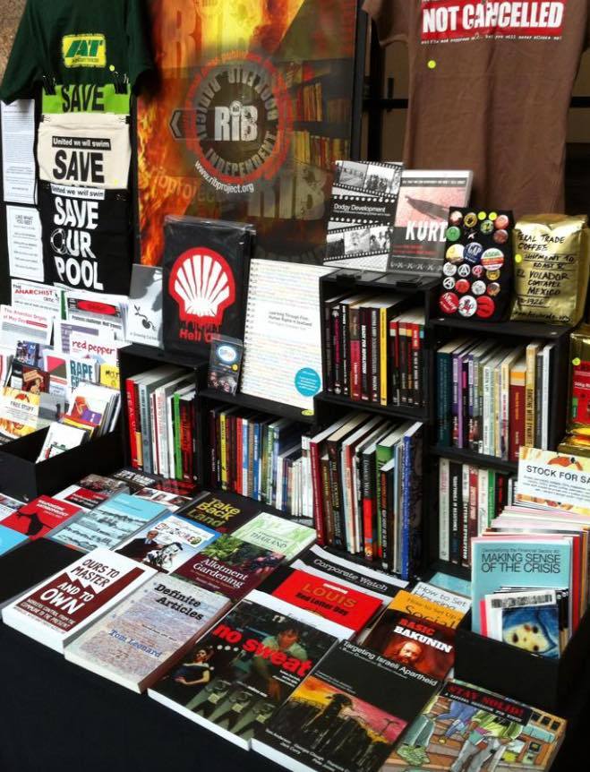 red and black clydeside book fair