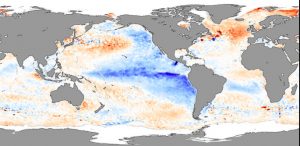 la nina temperature anomalies