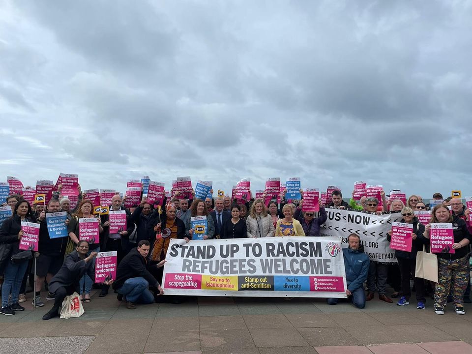 public rally refugees welcome glasgow