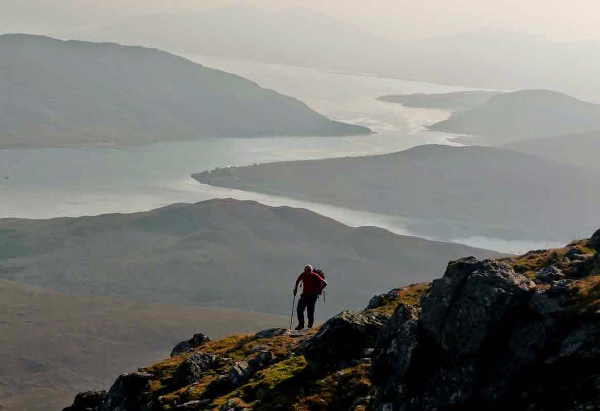 Half way up Glamaig