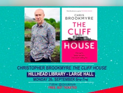 the cliff house byres road book festival chris brookmyre