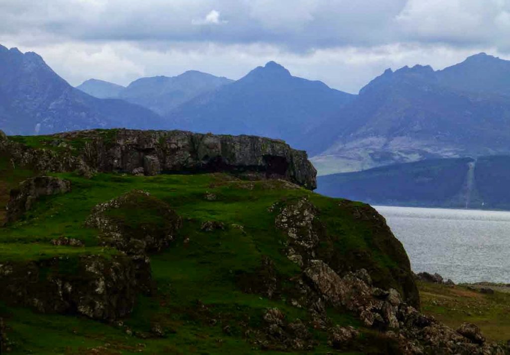 the arran ridge from bute
