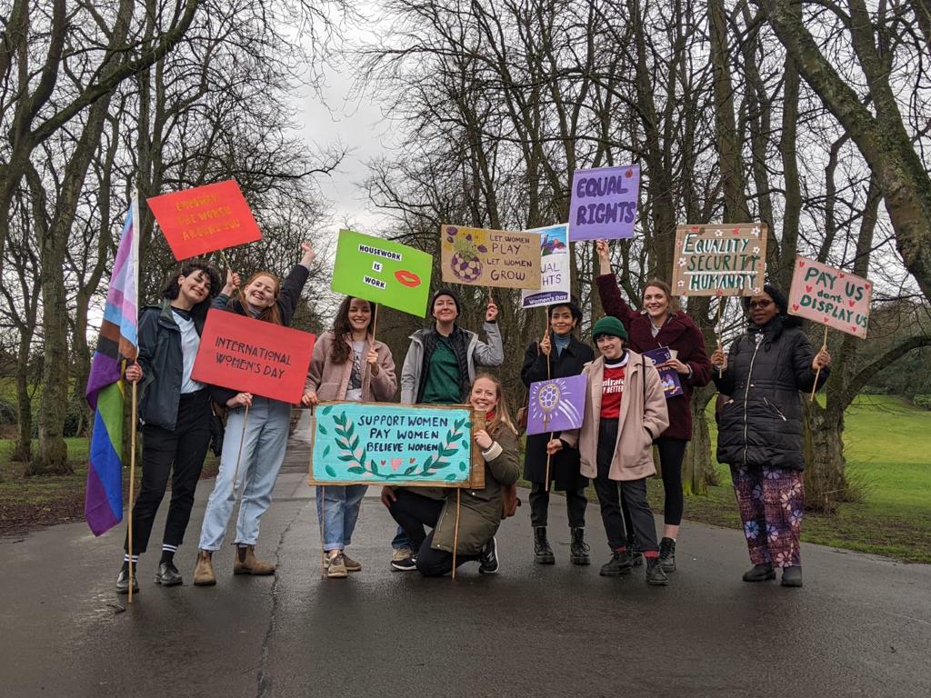 international womens day march govanhill