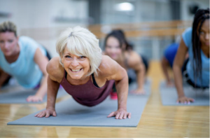 woman exercising