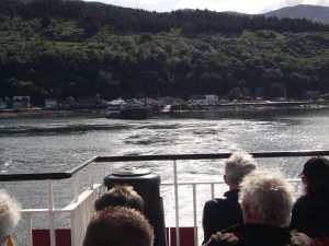 Ferry Wake approaching Craignure