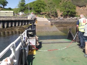 ferry arriving
