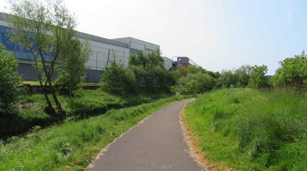Brock burn walkway pollok at silverburn