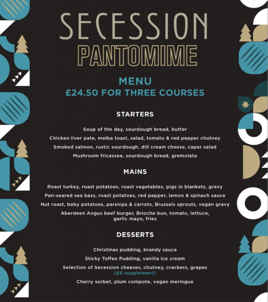 Panto menu websters