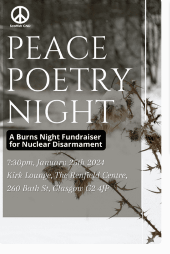 peace poetry night