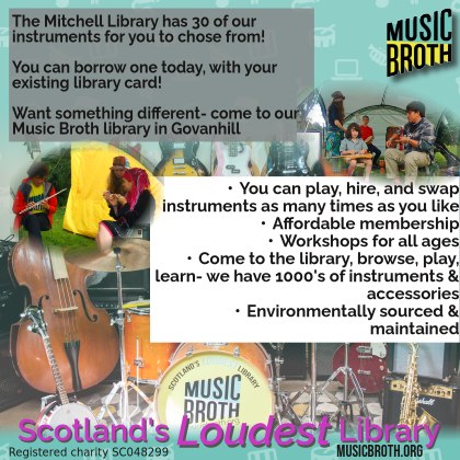 Music broth at the mitchell