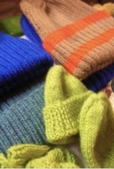 knitted and crocheted hats