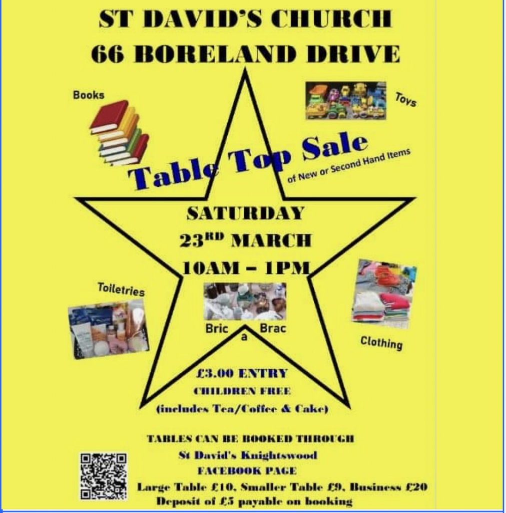 table top sale