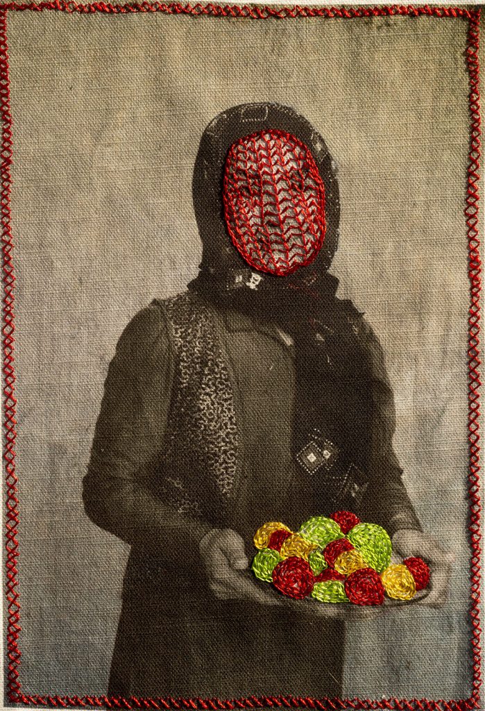 war and embroidery
