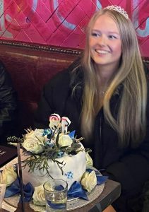 ashlyn and birthday cake