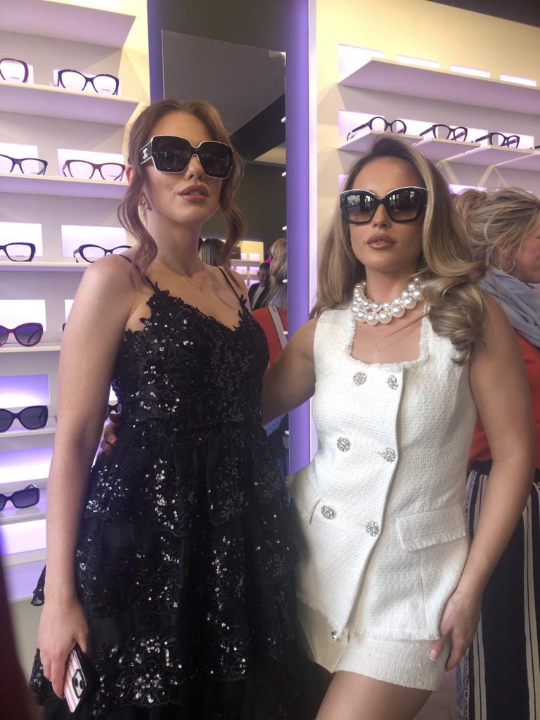 Models wearing Chanel Glasses