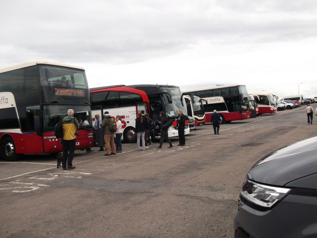Coaches at Fionnphort