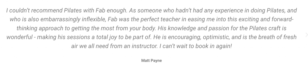review fab pilates