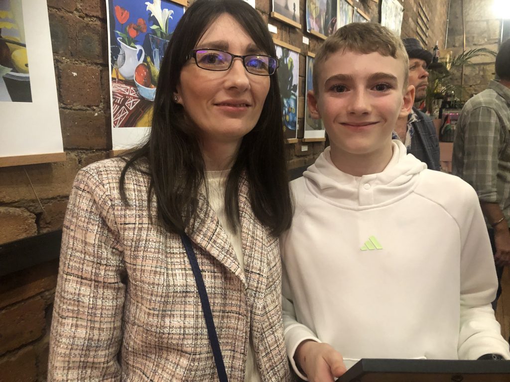 Matthew M and his mum
