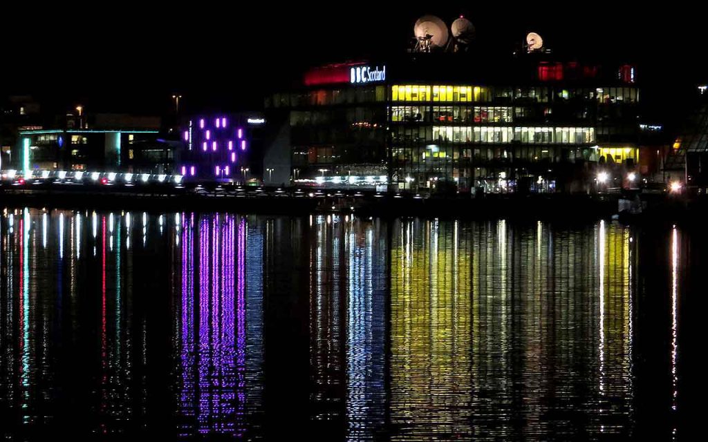 River Clyde Reflections. BBC HQ