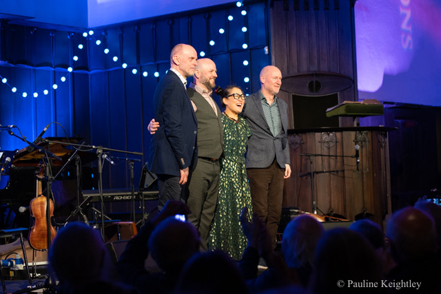 Glasgow Scotland. 21 January 2025. Su a Lee, Korean cellist, gave a concert for her Dialogues album at the Macintosh church, as part of Celtic Connections 2025. Along with Duncan Chisholm, Hamish Napier, Donald Shaw. Photo Pauline Keightley/ Alamy.