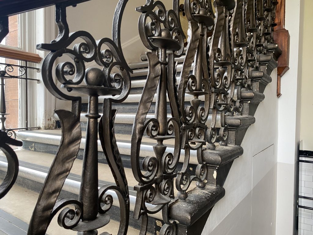 Cast iron stairway