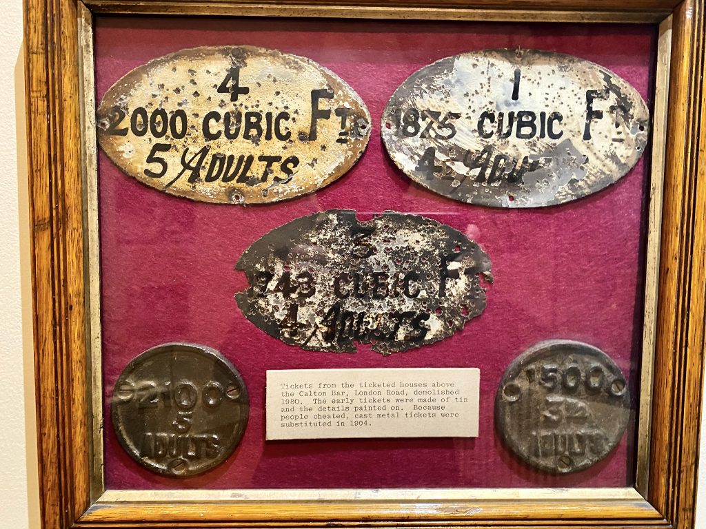 Cast metal housing tickets