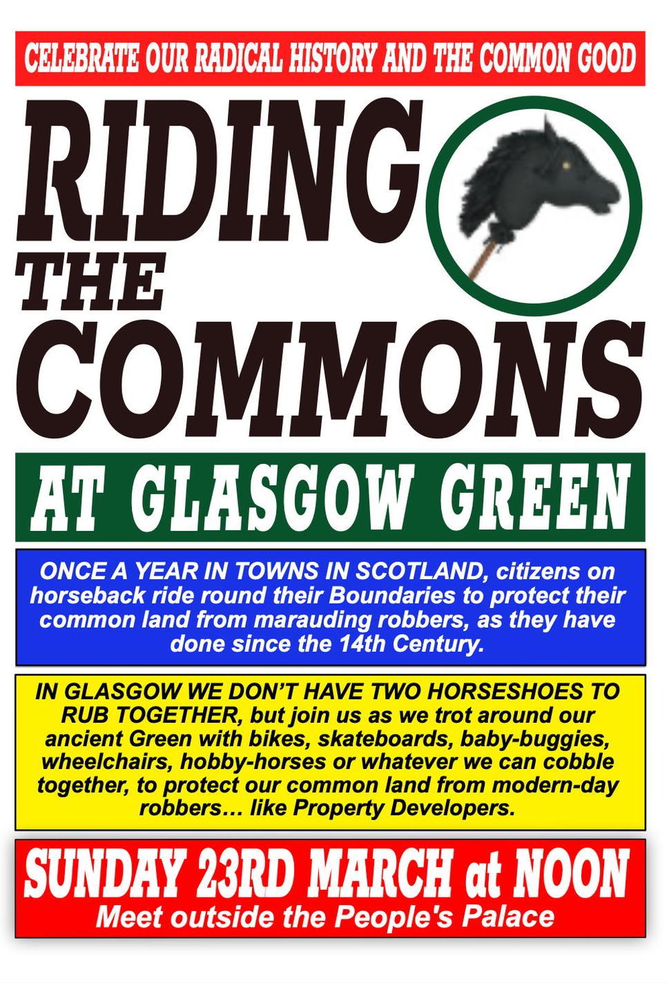 Riding the Commons, Glasgow Green - Glasgow West End
