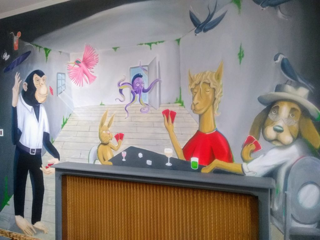 Cafe des Voyageurs mural