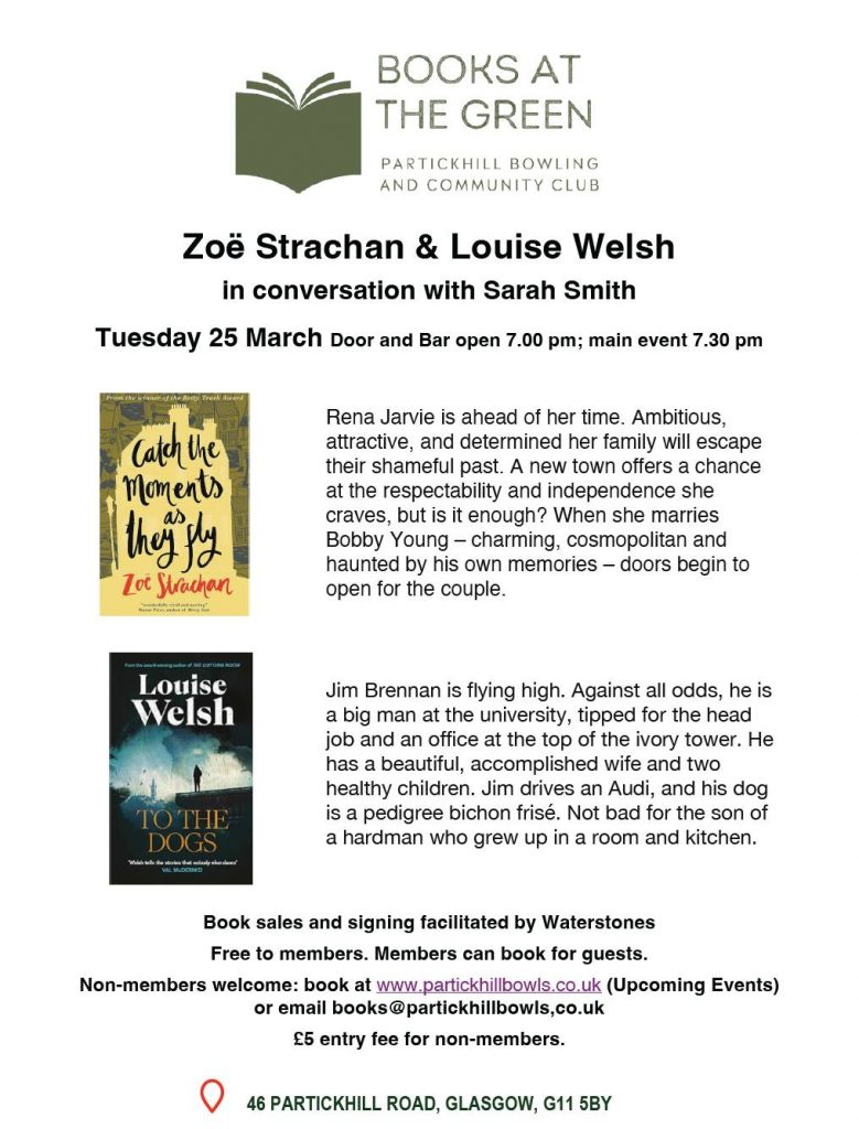 zoe strachan and louise welsh in conversation with sarah smith