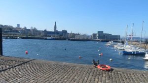 Greenock Docks and Victoria Tower